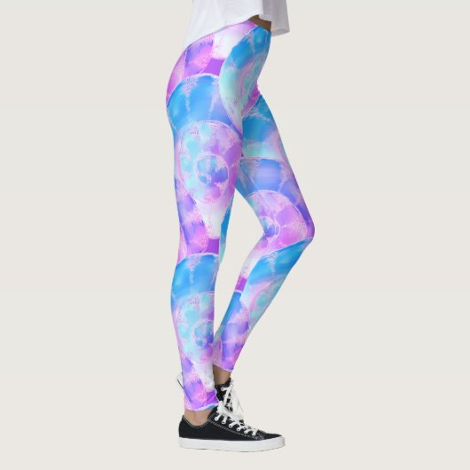 Leggings Coques violettes Et Bleues Revêtues (Droite)