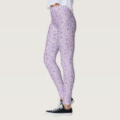 Leggings Coquette Purple Bows main Motif tiré (Gauche)