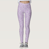 Leggings Coquette Purple Bows main Motif tiré (Devant)