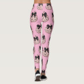 Leggings Coquette rose citrouille et bow Halloween (Dos)
