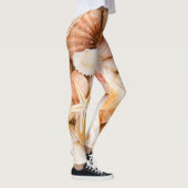 Leggings Coquillages arrière - plan : thème marin. (Droite)