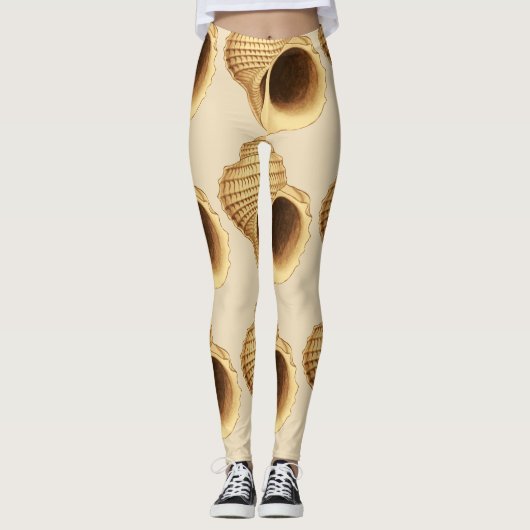 Leggings Coquillages beiges (Devant)