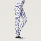Leggings Coquillages bleus et blancs (Droite)