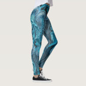 Leggings Coquillages bleus et noirs (Droite)