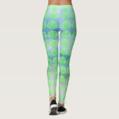 Leggings Coquillages de diamants verts doux (Dos)
