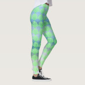 Leggings Coquillages de diamants verts doux (Droite)