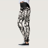 Leggings Coquillages Noir et blanc (Gauche)