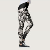Leggings Coquillages Noir et blanc (Droite)