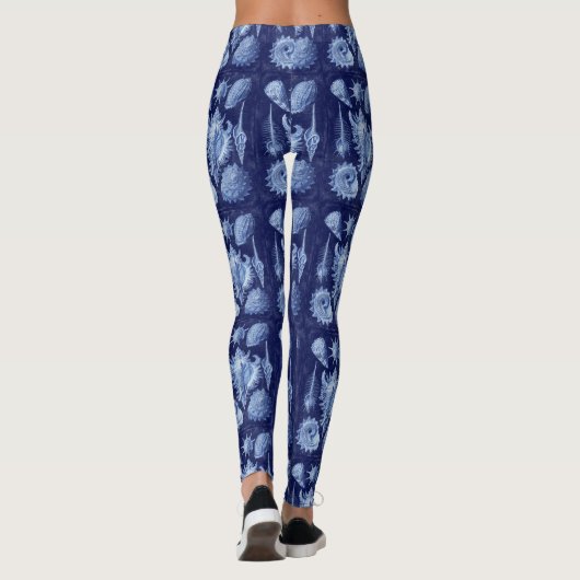 Leggings Coquillages vintages bleus (Dos)