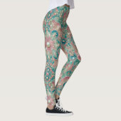 Leggings ~ Coquilles Turquoise Rose ~ (Droite)