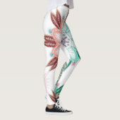 Leggings Corail bleu Mandala Flower (Droite)