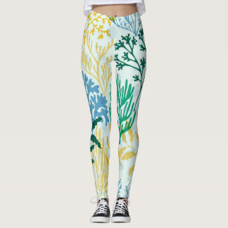 Leggings Corail Reef, Algues Motif sans mer.