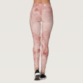 Leggings Corail rose et Marbre blanc (Dos)