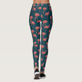 Leggings Corail vivant modèle flamingo (Dos)