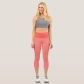 Leggings Coral Rose Capri (Recto)