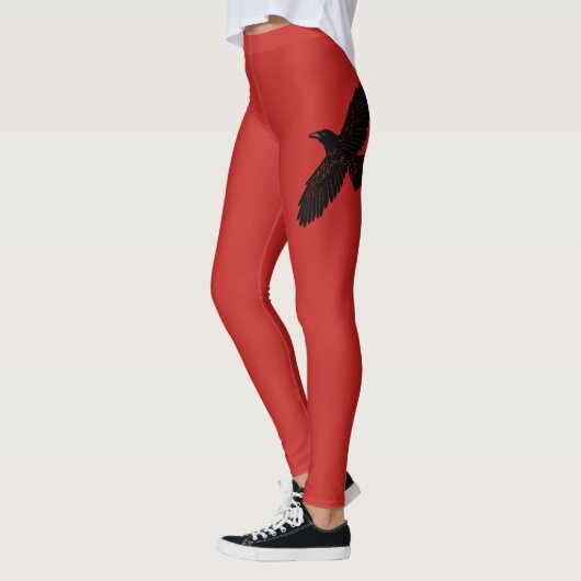 Leggings Corbeau rouge (Gauche)