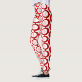 Leggings Cordes ovales rouges (Gauche)