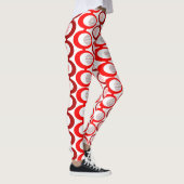 Leggings Cordes ovales rouges (Droite)