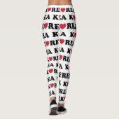 Leggings Corée amour coeur (Dos)