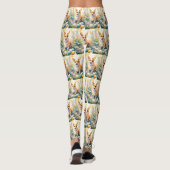 Leggings Corgi avec œufs de Pâques vacances (Dos)