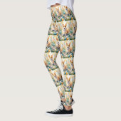 Leggings Corgi avec œufs de Pâques vacances (Gauche)