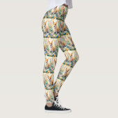 Leggings Corgi avec œufs de Pâques vacances (Droite)