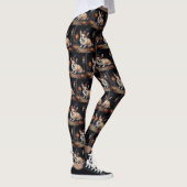 Leggings Corgi Citrouille Halloween effroi (Droite)