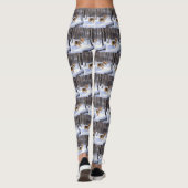 Leggings Corgi laisse neiger Noël (Dos)
