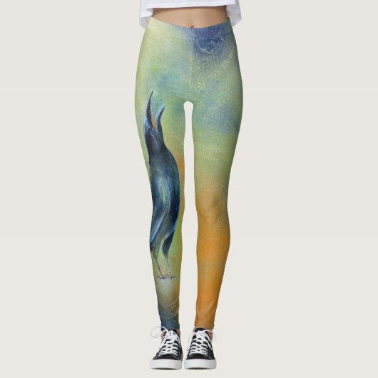 Leggings Corneille brumeuse de matin (Devant)