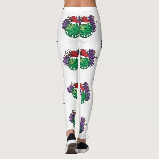 Leggings coronavirus germes snowman (Dos)