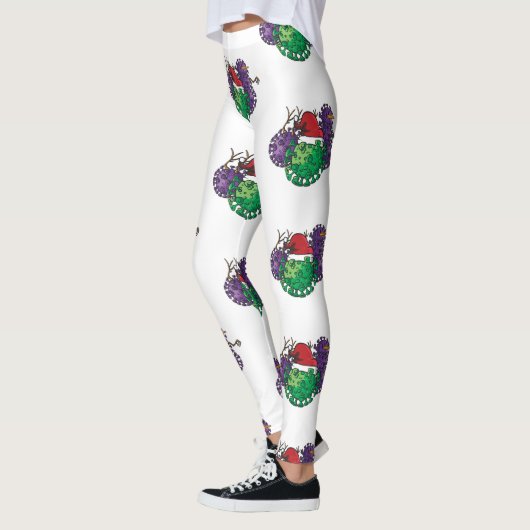 Leggings coronavirus germes snowman (Gauche)
