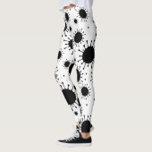 Leggings coronavirus noir (Gauche)