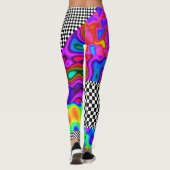 Leggings Correctifs Abstraits Checkers (Dos)