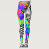 Leggings Correctifs Abstraits Checkers (Devant)