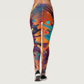 Leggings Cosmic Burst Abstract Splatter Art (Dos)
