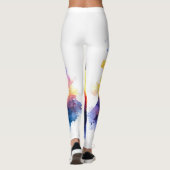 Leggings Cosmic Starry Nuit Camel égyptien Paysage (Dos)