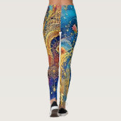 Leggings Cosmic Sun Mandala Art (Dos)