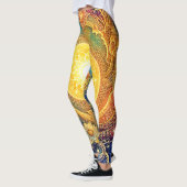 Leggings Cosmic Sun Mandala Art (Gauche)