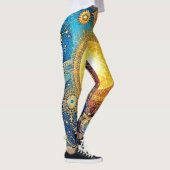 Leggings Cosmic Sun Mandala Art (Droite)