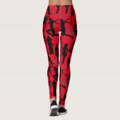 Leggings Cosplay Anime actions motif.w Red BG (Dos)