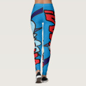 Leggings Cosplay Comic Book Pop Art WHAM (Dos)