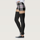 Leggings Costume de fille d'école (lacez) (Gauche)