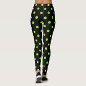 Leggings Costume de Motif Pois vert d'Halloween (Dos)