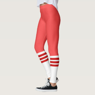 Leggings Costume de soie rouge