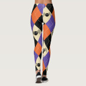 Leggings Costume d'Halloween effrayant araignée noire veuve (Dos)