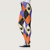 Leggings Costume d'Halloween effrayant araignée noire veuve (Gauche)