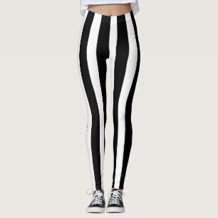 Leggings Costume d'Halloween noir et blanc