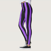 Leggings Costume d'Halloween noir et violet (Gauche)