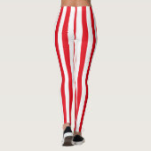 Leggings Costume d'Halloween pirate rouge et blanc (Dos)