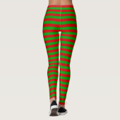 Leggings Costume d'Halloween pour elfe rouge de Noël (Dos)